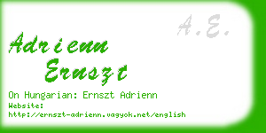 adrienn ernszt business card